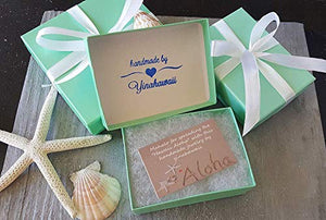 Fatti a mano alle Hawaii,"Doppia Turtles" Turquoise Bay orecchini di vetro... - Ilgrandebazar