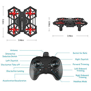 Achort Mini Drone per Bambini, Velivoli Aereo Telecomandato, Mini...