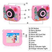 Carica l'immagine nel visualizzatore di Gallery, ToyZoom Bambini Macchina Fotografica 1080p HD Impermeabile Videocamera Rosa B