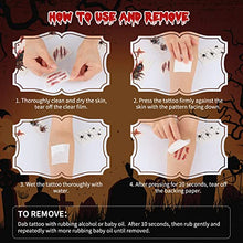 Carica l&#39;immagine nel visualizzatore di Gallery, Tatuaggi Halloween Tatuaggi Temporanei Trucco Halloween Zombie Scars Tatouages Autocollants avec Fake Scab Blood Spécial FX Costume Maquillage Props