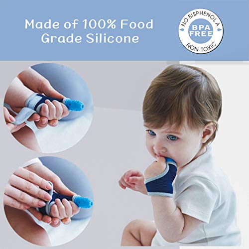 Clip ciuccio dentizione neonati massaggiagengive Dentifricio JRBT-FG - Ilgrandebazar