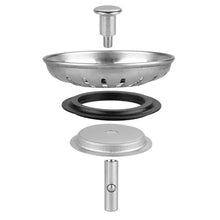 Carica l&#39;immagine nel visualizzatore di Gallery, Anpro Tappo filtro lavello cucina in acciaio inox 304 78mm - Ilgrandebazar