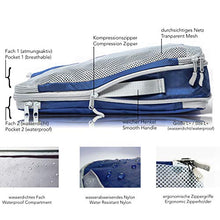 Carica l'immagine nel visualizzatore di Gallery, TRAVEL DUDE Organizer Valigie | Cubi con Compressione | Set di 7, Blu Navy