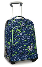Carica l&#39;immagine nel visualizzatore di Gallery, Trolley Tech Invicta Art, 34 Lt, Blu, 2 in 1 Zaino sganciabile, Scuola &amp;...