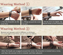 Carica l&#39;immagine nel visualizzatore di Gallery, BESTEEL 3 Pezzi Elastici Buddha Bracciali Collane Stile A, Pietra Lavica Nera - Ilgrandebazar