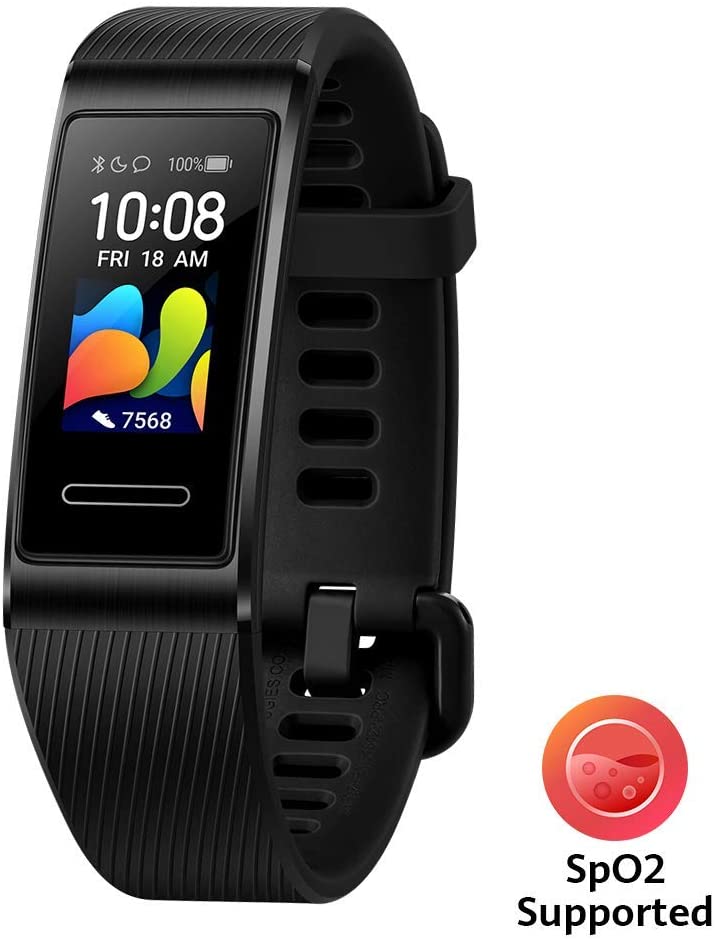 HUAWEI Band 4 Pro Smart Band Fitness Tracker, Touchscreen AMOLED 0.95”, Monitoraggio Battito Cardiaco, Monitoraggio Scientifico del Sonno, GPS Integrato, Resistente all’Acqua, Graphite Black
