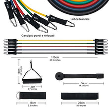 Carica l&#39;immagine nel visualizzatore di Gallery, OMORC Set di Fasce Resistenza - 5 Bande Elastiche in Lattice con...
