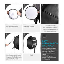 Carica l&#39;immagine nel visualizzatore di Gallery, Neewer Softbox Pieghevole Diffusore Compatibile con Luci 480/660/530...