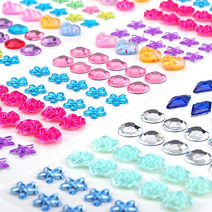 Phogary 870pcs 12 fogli autoadesivi strass adesivo, multicolore Bling... - Ilgrandebazar