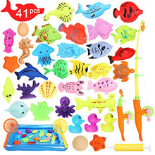Carica l'immagine nel visualizzatore di Gallery, Ucradle Giocattolo Pesca Magnetico, 41 PCS Gioco di con Magnete...