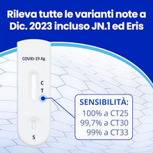 Carica l&#39;immagine nel visualizzatore di Gallery, Adeste – 10 scatole test COVID 19 Tamponi Rapidi Nasali. Validato Nuove Varianti Dicembre 2023. Sensibilità 100% a carica virale alta. Certificati per Uso Domestico, Risultato rapido