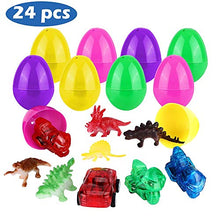 Carica l&#39;immagine nel visualizzatore di Gallery, Weeygo Uova di Pasqua, 24 Decorative Plastica con Mini Dinosauri e... - Ilgrandebazar