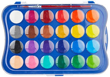 Carica l&#39;immagine nel visualizzatore di Gallery, Giotto Acquerelli Tempere Ad Acquerello + 1 Pennello, 30 Mm, 24 Unità, Confezione Da 1, Multicolore (Confezione da 1)