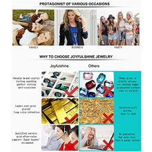 Carica l'immagine nel visualizzatore di Gallery, Joyfulshine Donna Spilla Cristallo Quadrifoglio Spille 18K Oro Oro-blu Oceano - Ilgrandebazar