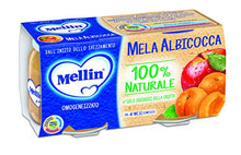Carica l'immagine nel visualizzatore di Gallery, Mellin Omogeneizzato Di Frutta Mela Albicocca 100% Naturale – 24 Vasetti da...
