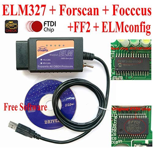 OTKEFDI ELM327,ELM-327 Forscan Elm 327-HS-CAN e MS-Can Modificato ELM327 OBD... - Ilgrandebazar