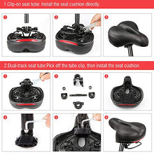 Carica l'immagine nel visualizzatore di Gallery, Sella per Bicicletta, Sellini Bicicletta ad Alta Rimbalzo con Molle...