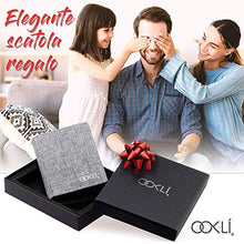 Carica l'immagine nel visualizzatore di Gallery, OOKLÍ Porta Carte Di Credito Schermato RFID Nuova Generazione Grigio