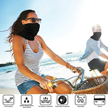 Carica l&#39;immagine nel visualizzatore di Gallery, Anyeat Scaldacollo Moto Estivo Bandana Nera Fasce, Versatili Corsa Nero
