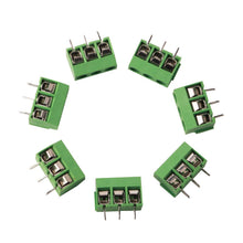 Carica l&#39;immagine nel visualizzatore di Gallery, RUNCCI 100 Pezzi 5mm 2 Pin / 3 Morsettiera a Vite PCB Blu per Prototipo...
