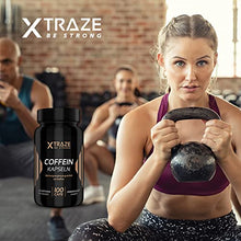 Carica l&#39;immagine nel visualizzatore di Gallery, XTRAZE® Caffeina 200mg per Capsula Alto Dosaggio, 100 Capsule Caffeina Supplemento Pura in Polvere Bianca Anidra, Integratore Alimentare senza Additivi non Necessari, Qualità Tedesca