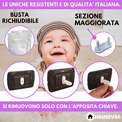 BAMBIGOOD® Set 24 Copriprese Di Sicurezza Per Bambini - Protezione Per Prese Elettriche 10A E 16A - Foto 9