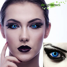 Carica l&#39;immagine nel visualizzatore di Gallery, Designlenses Lenti a Contatto Colorate Blu Elfo per Halloween, morbide, - Ilgrandebazar