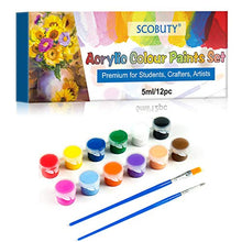 Carica l'immagine nel visualizzatore di Gallery, SCOBUTY Pittura Acrilica, Colori Acrilici, Vernice Acrilica per Dipingere a...