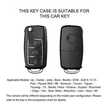 Carica l'immagine nel visualizzatore di Gallery, OATSBASF Auto Caso Chiave Compatible VW,Copertura Oro rosa-Stripe