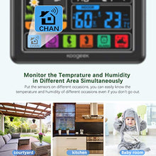 Carica l&#39;immagine nel visualizzatore di Gallery, Koogeek Stazione Meteo Wireless Orologio Digitale Multifunzionale con...