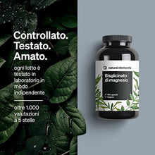 Carica l&#39;immagine nel visualizzatore di Gallery, Glicinato di magnesio – 300mg di magnesio – scorta per 2 mesi con 180 capsule – magnesio – altamente digeribile, vegano, ad alto dosaggio