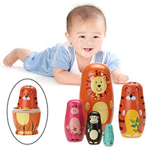 Carica l&#39;immagine nel visualizzatore di Gallery, ZHUOTOP Cute Animal Nesting Babushka Russian Doll Matryoshka Hand Paint... - Ilgrandebazar
