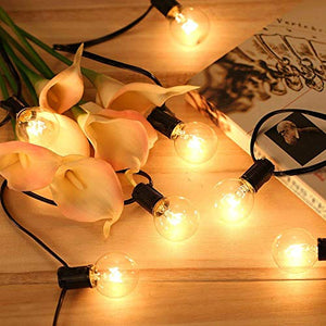 Qomolo Catena Luminosa Lampadine da Esterno Interno G40 Bulbi 28pcs