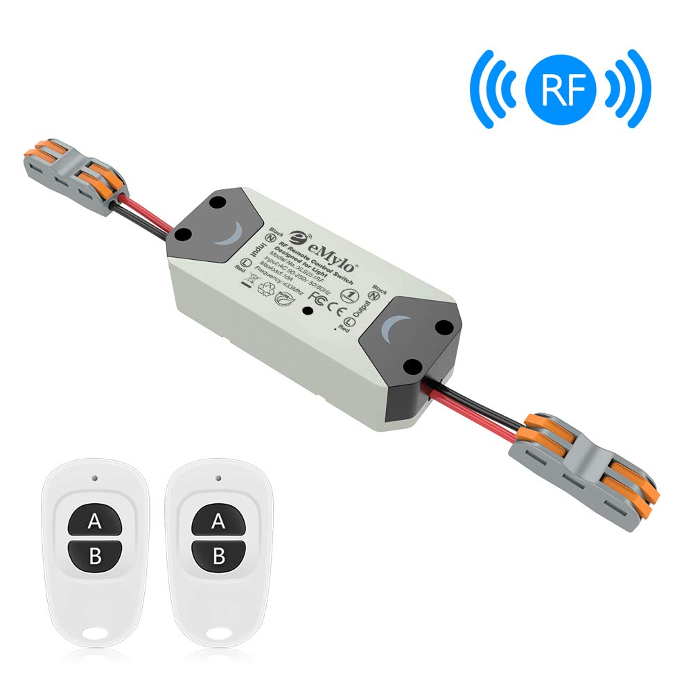 eMylo Smart Wireless Telecomando Interruttore 220V Relè 1000W 1 pack, Grigio - Ilgrandebazar