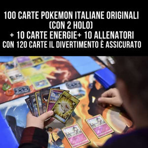 ABDA 120 Carte Pokemon Originali Italiane Assortite - Include alcune abda Sleeves (Bustine) Protettive