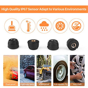 TPMS Sistema di Monitoraggio Della Pressione dei Pneumatici Wireless Senza... - Ilgrandebazar