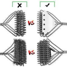 Carica l&#39;immagine nel visualizzatore di Gallery, BACKTURE Spazzola Barbecue, 16&quot; BBQ Esterna 3 in 1 Acciaio Inossidabile A1