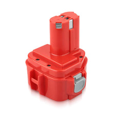 Carica l&#39;immagine nel visualizzatore di Gallery, Powayup 12V 3.0Ah 1220 NI-MH Sostituzione per Makita batteria 3.0Ah, Rosso