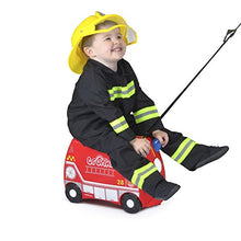 Carica l&#39;immagine nel visualizzatore di Gallery, Trunki Valigia Cavalcabile Per Bambini: Il Pompiero Pompiere Frank (Rosso)
