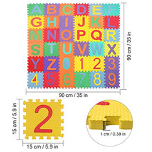 Carica l&#39;immagine nel visualizzatore di Gallery, Tappeto Bambini Puzzle, Puzzle da Gioco Multicolore in Soffice...