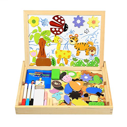 Puzzle Magnetico Blocchi Costruzioni Magnetiche InnooBaby di legno...
