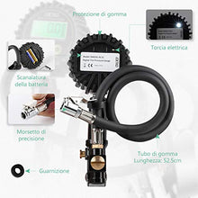 Carica l&#39;immagine nel visualizzatore di Gallery, LOETAD Manometro Pressione Gomme Digitale Pistola Gonfiaggio...