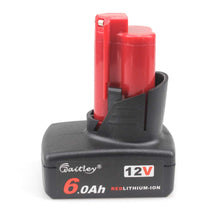 Carica l&#39;immagine nel visualizzatore di Gallery, Waitley 12V 6.0Ah/6000mah Milwaukee M12 Li-Ion Batteria di ricambio Per 6.0Ah - Ilgrandebazar