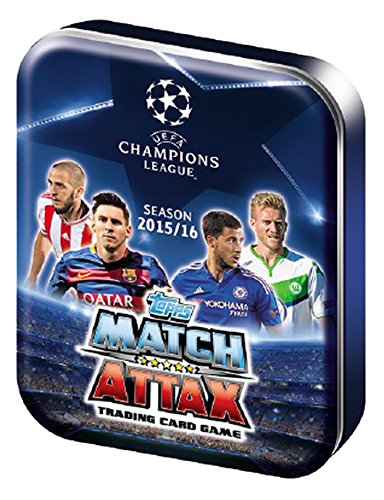 Match Attack, Scatola di Latta con Carte, Motivo: UEFA Champions League... - Ilgrandebazar