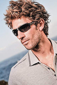 Cressi Ninja, Occhiali Sportivi da Sole Nero/Lenti Specchiate Silver - Ilgrandebazar