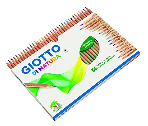 Giotto 240800 - Astuccio di Natura 36 Pastelli Colorati, multicolore - Ilgrandebazar