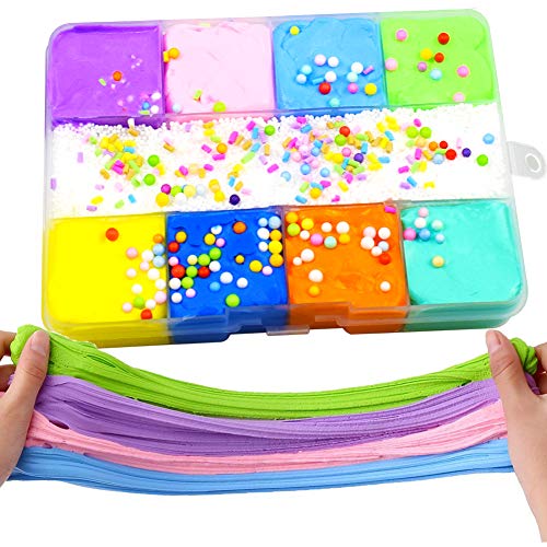 SWZY Fluffy Slime Putty Floam Kit for Stress Relief Toy Super C - Ilgrandebazar