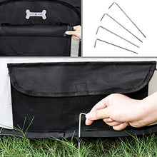 Carica l'immagine nel visualizzatore di Gallery, MC Star Oxford Pieghevole Box per Cani 125 x 125 x 64 cm (L x W x H), nero