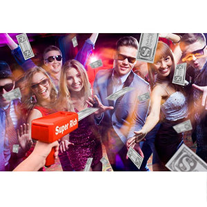 ValueTalks Pistola spara Soldi Money Gun Giocattolo rosso - Ilgrandebazar