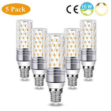 Carica l&#39;immagine nel visualizzatore di Gallery, LED E14 wowatt Lampadine Lampade 1600LM 16W pari a 120W Luce 5x Led 16w Calda - Ilgrandebazar